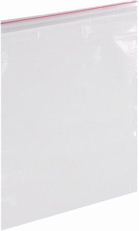 Пакеты с замком ZIP LOCK "зиплок", комплект 100 шт., 400х500 мм, ПВД, толщина 40 микрон, BRAUBERG, 606219