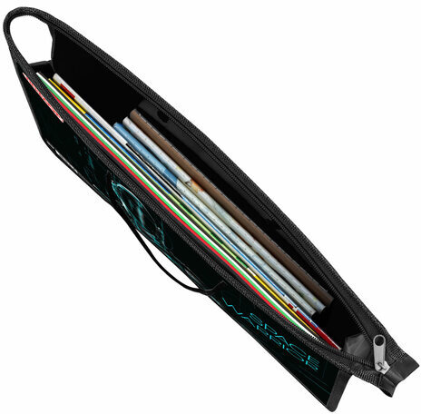 Папка на молнии с ручками ПИФАГОР А4, 1 отделение, пластик, ручки-шнурок, "Space warrior", 270866