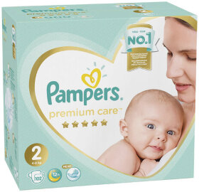 Подгузники КОМПЛЕКТ 102 шт. PAMPERS (Памперс) &quot;Premium Care&quot;, размер 2 (4-8 кг), 8001090646323
