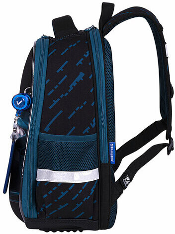 Ранец BRAUBERG FIT, 2 отделения, "Super car", 38х27х14 см, 272024