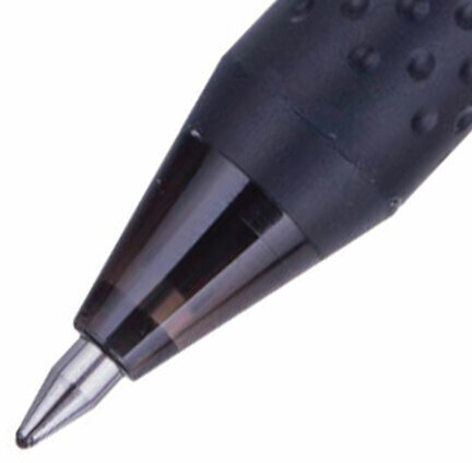 Ручка стираемая гелевая с грипом PILOT "Frixion Pro", ЧЕРНАЯ, корпус с печатью, линия письма 0,35 мм, BL-FRO-7