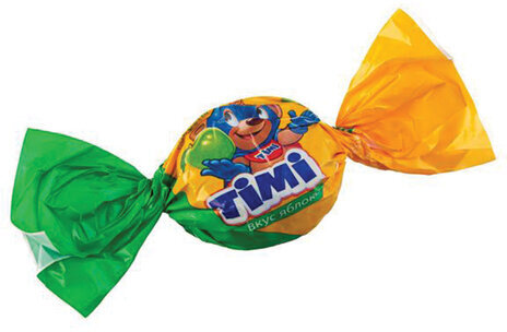 Конфеты желейные TIMI "Mix" со вкусами яблока, апельсина и малины, 1000 г, пакет, 15880