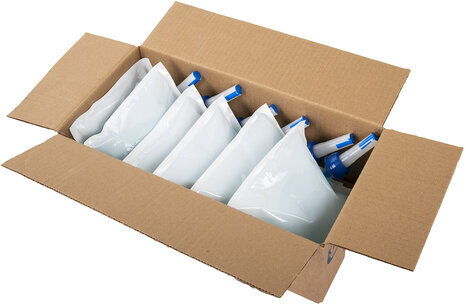 Картридж с жидким мылом одноразовый (Система S2) "Нейтральное", синее, 0,475 л, KEMAN, 100024-0475