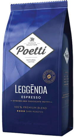 Кофе в зернах POETTI &quot;Leggenda Espresso&quot; 1 кг, 18004