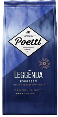 Кофе в зернах POETTI "Leggenda Espresso" 1 кг, 18004