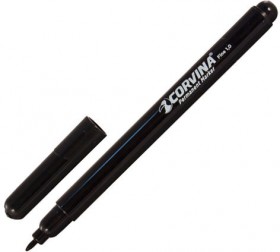 Маркер перманентный (нестираемый) CORVINA, тонкий наконечник 1 мм, ЧЕРНЫЙ, Италия, 42953/01