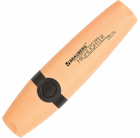 Текстовыделитель BRAUBERG "DELTA PASTEL", ПЕРСИКОВЫЙ, линия 1-5 мм, 151734