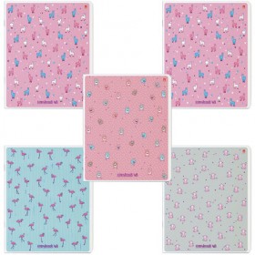 Тетрадь А5 48 л. АЛЬТ скоба, клетка, Soft Touch, фольга, "ЗЕФИРНОЕ НАСТРОЕНИЕ", 7-48-569