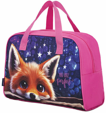 Сумка для занятий BRAUBERG с ручками, 35x25x15 см, "Cute fox", 272379