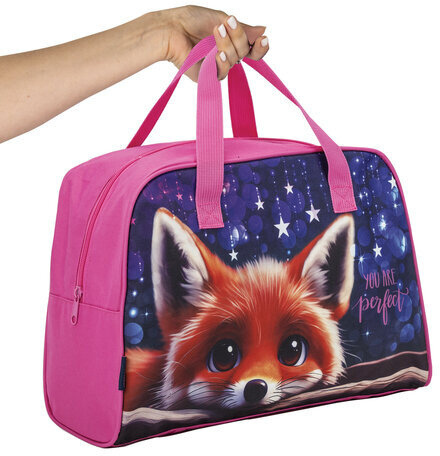 Сумка для занятий BRAUBERG с ручками, 35x25x15 см, "Cute fox", 272379