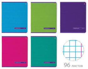 Тетрадь А5 96 л. АЛЬТ скоба, клетка, глянцевая ламинация, &quot;Классика&quot; (5 видов), 7-96-012/1
