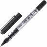 Ручка-роллер Uni-Ball Eye, ЧЕРНАЯ, корпус серебро, узел 0,5 мм, линия 0,3 мм, UB-150 BLACK