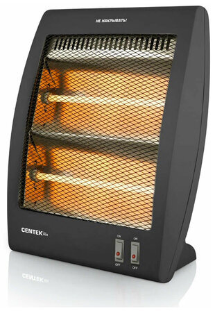 Обогреватель инфракрасный CENTEK CT-6100 DGY, 800 Вт, 2 режима, напольная установка, черный