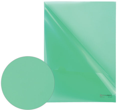 Папка-уголок жесткая BRAUBERG, зеленая, 0,15 мм, 221639