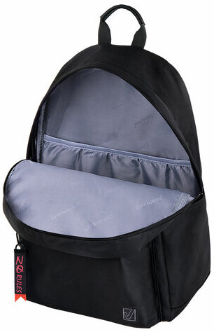 Рюкзак BRAUBERG FASHION CITY универсальный, карман-антивор, "Missing cat", черный, 44х31х16 см, 271673