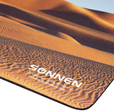 Коврик для мыши SONNEN "DESERT", резина + ткань, 260х220х3 мм, 513296