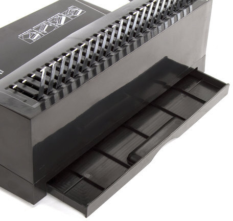 Переплетная машина для пластиковой пружины BRAUBERG B12, пробивает до 12 листов, сшивает до 450 листов, 530959