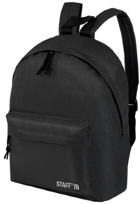 Рюкзак STAFF STREET универсальный, черный, 38x28x12 см, 226370