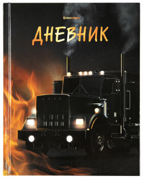Дневник 1-4 класс 48 л., твердый, BRAUBERG, глянцевая ламинация, с подсказом, "Fire Road", 106356