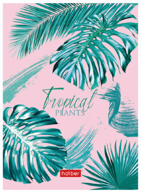 Блокнот МАЛЫЙ ФОРМАТ (110х147 мм), А6, 160 л., твердая обложка, клетка, HATBER, &quot;Тропики&quot;, 160ББ6В1_22215