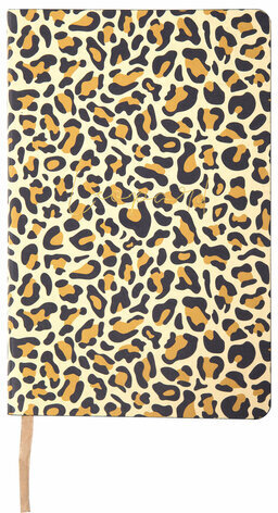 Ежедневник недатированный А5 (138х213 мм), BRAUBERG VISTA, под кожу, гибкий, 136 л., "Leopard", 112038
