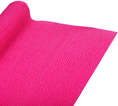 Бумага гофрированная/креповая, 110 г/м2, 50х250 см, фуксия, в рулоне, ОСТРОВ СОКРОВИЩ, 112544