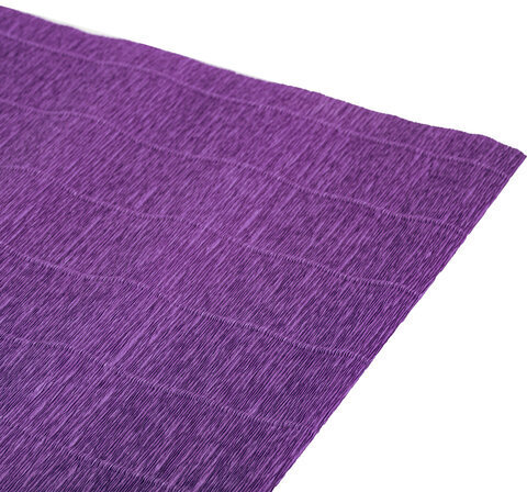 Бумага гофрированная/креповая (ИТАЛИЯ) 180 г/м2, 50х250 см, фиолетовая (593), BRAUBERG FIORE, 112645