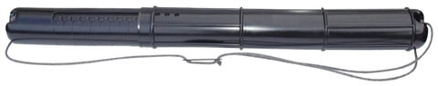 Тубус для чертежей телескопический, диаметр 9 см, длина 70-110 см, А0, черный, на шнурке, ПТ01
