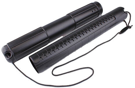 Тубус для чертежей телескопический, диаметр 9 см, длина 70-110 см, А0, черный, на шнурке, ПТ01