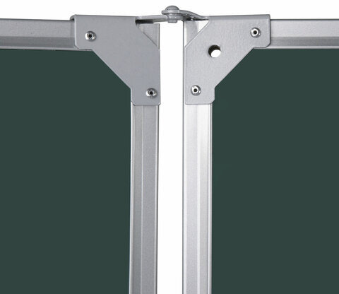 Доска для мела магнитная 3-х элементная 100х150/300 см, ДОПОЛНИТЕЛЬНАЯ ЛИНИЯ/КЛЕТКА, зеленая, BRAUBERG, 236972