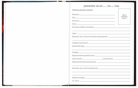 Дневник 5-11 класс 48 л., твердый, BRAUBERG, глянцевая ламинация, с подсказом, "Мир будущего", 106870