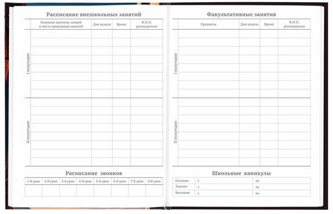 Дневник 5-11 класс 48 л., твердый, BRAUBERG, глянцевая ламинация, с подсказом, "Мир будущего", 106870