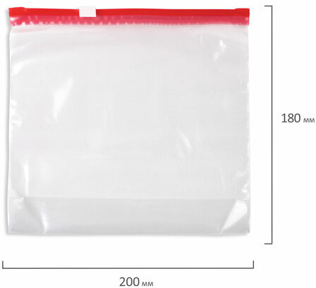 Пакеты с замком-застежкой (слайдер), комплект 15 шт., 1 литр, ПВД, толщина 45 микрон, LAIMA, 606220