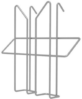 Лоток навесной для стоек ПАРУС, А5, 160х160х50 мм, проволочный, хром, 290444