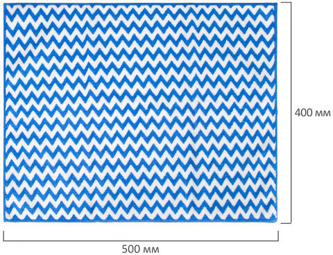 Салфетка BIG SIZE 40х50 см универсальная из микрофибры, КОМПЛЕКТ 2 штуки, LAIMA, 607791
