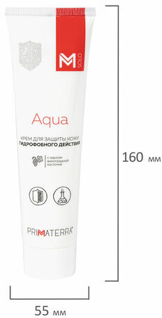 Крем защитный 100 мл M SOLO AQUA гидрофобный для кожи, от кислотных и щелочных средств, 8752