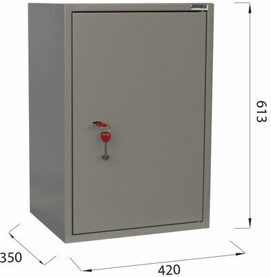 Шкаф металлический для документов BRABIX "KBS-011Т", 613х420х350 мм, 15 кг, трейзер, сварной, 291152