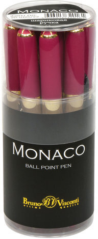 Ручка шариковая BRUNO VISCONTI Monaco, пурпурный корпус, узел 0,5 мм, линия 0,3 мм, синяя, 20-0125/22