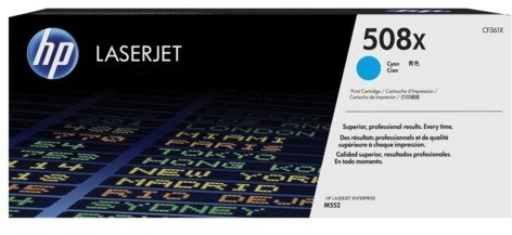 Картридж лазерный HP (CF361X) LaserJet Pro M552/M553, №508X, голубой, оригинальный, ресурс 9500 страниц