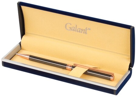 Ручка подарочная шариковая GALANT "ASTRON BRONZE", корпус металлический, детали розовое золото, узел 0,7 мм, синяя, 143524