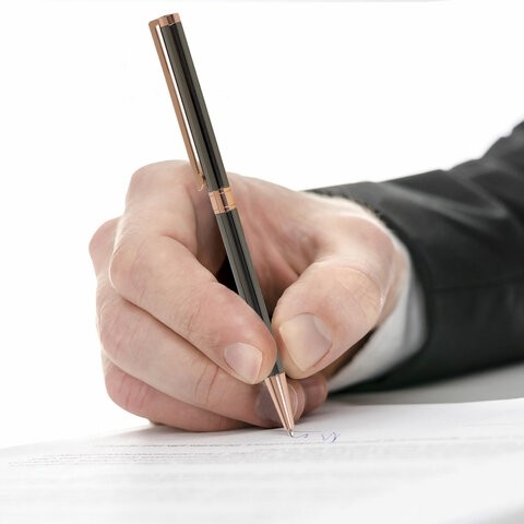 Ручка подарочная шариковая GALANT "ASTRON BRONZE", корпус металлический, детали розовое золото, узел 0,7 мм, синяя, 143524