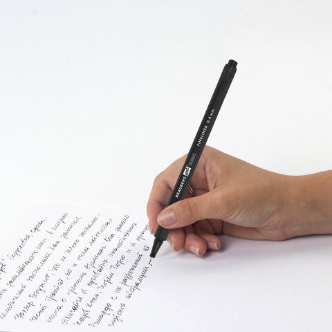 Ручки капиллярные (линеры), 36 ЦВЕТОВ, BRAUBERG ART, "Classic", трехгранные, металлический наконечник, линия письма 0,4 мм, 144150