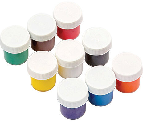 Гуашь ГАММА "Классическая", 9 цветов по 20 мл, без кисти, картонная упаковка, 2210309