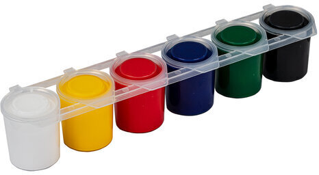 Краски акриловые по ткани ОСТРОВ СОКРОВИЩ 6 цветов по 25 мл, 191693