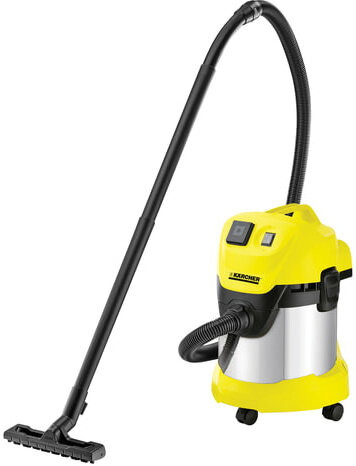 Пылесос хозяйственный KARCHER WD 3 P Premium, 1000 Вт, штепсельная розетка, контейнер из нержавеющей стали, 1.629-891.0