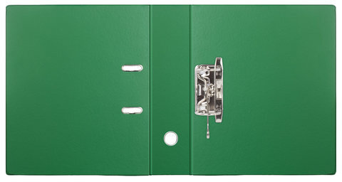 Папка-регистратор BRAUBERG с двухсторонним покрытием из ПВХ, 70 мм, светло-зеленая, 222654