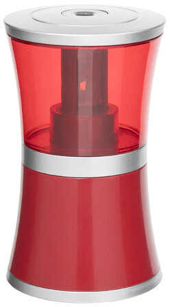 Точилка электрическая BRAUBERG "STYLE", питание от USB/4 батареек АА, красная, 223568