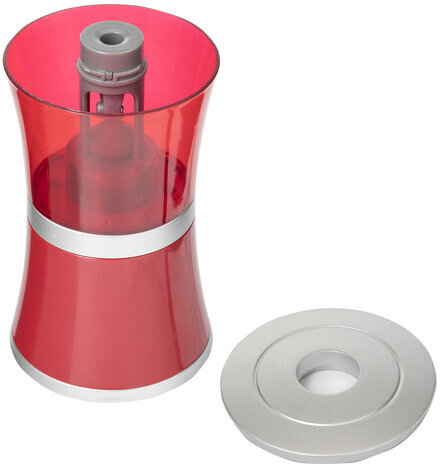 Точилка электрическая BRAUBERG "STYLE", питание от USB/4 батареек АА, красная, 223568