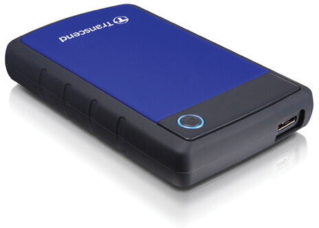 Внешний жесткий диск TRANSCEND StoreJet 1TB, 2.5", USB 3.0, синий, TS1TSJ25H3B