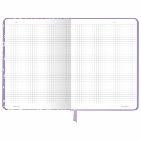 Блокнот с резинкой в клетку 96 л., А5 145х203 мм, твердая обложка с фольгой, BRAUBERG, "Leopard", 116329